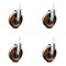Service Caster 6 Inch High Temp Phenolic Wheel Swivel 7/8 Inch Square Stem Caster Set SCC SCC-SQ20S615-PHSHT-78-4 - alternate 1